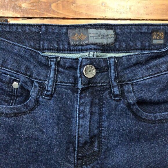 2DIEFOR men dark blue jeans stretchy denim size 29 Eye WIDE 2D4 - Picture 6 of 12